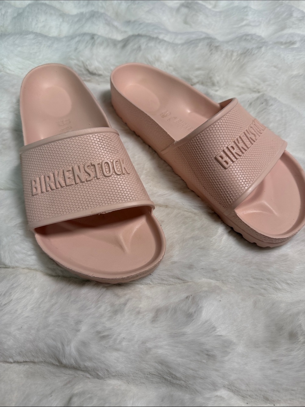 Birkenstock Women's Pale Pink EVA Slide Sandals
